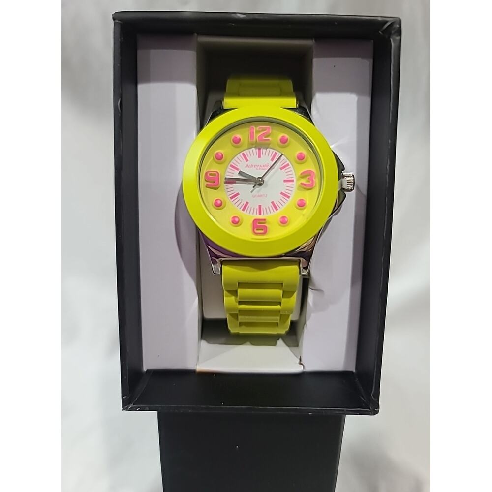Adrenaline By Freestyle Neon Yellow Wrist Watch AD1053 New Old Stock